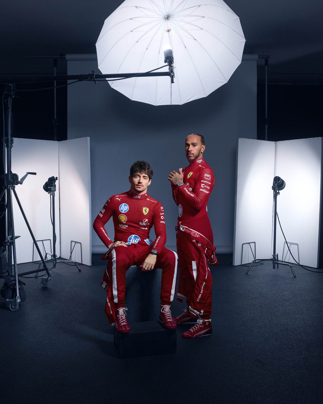 Richard Mille Ferrari Charles LeClerc Lewis Hamilton